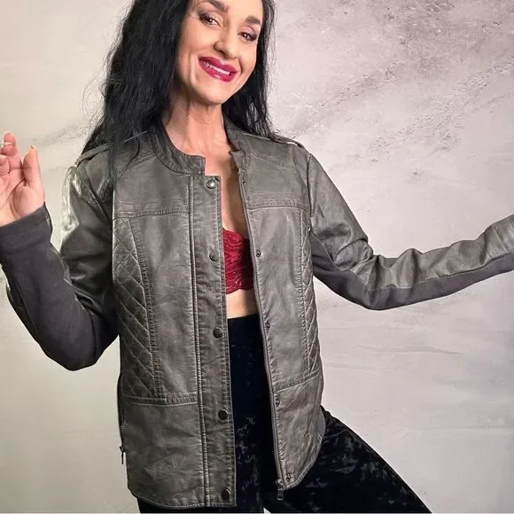 Maurices faux leather lined jacket coat - Picture 1 of 6